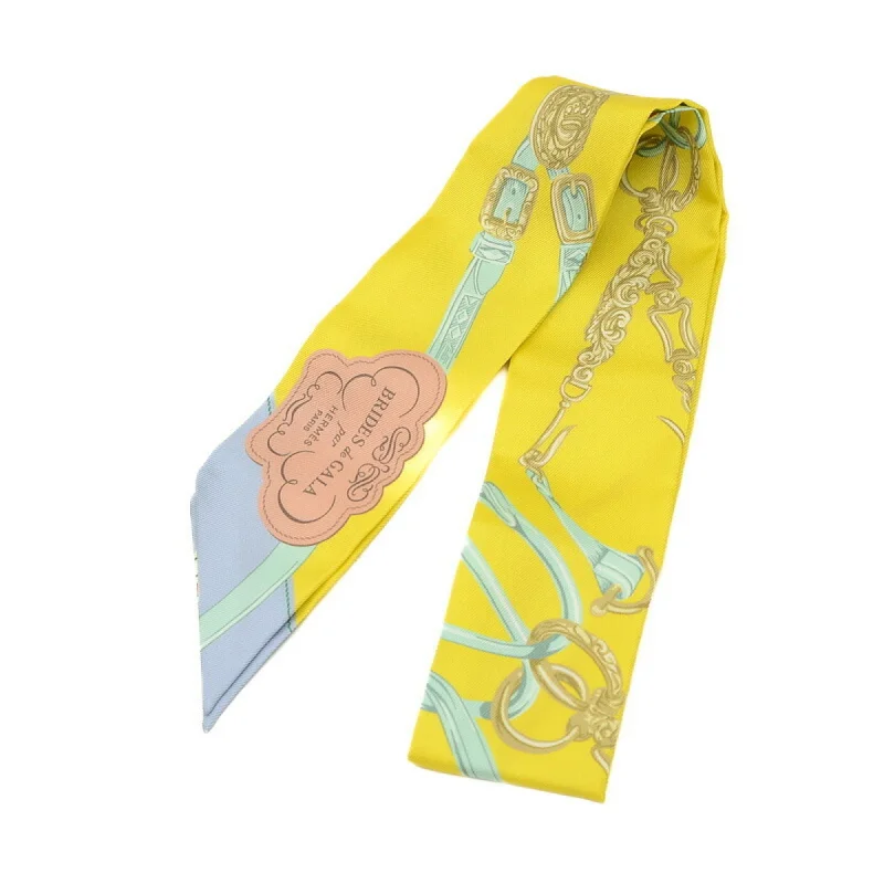 Hermes  yellow Silk Scarf (Pre-Owned)