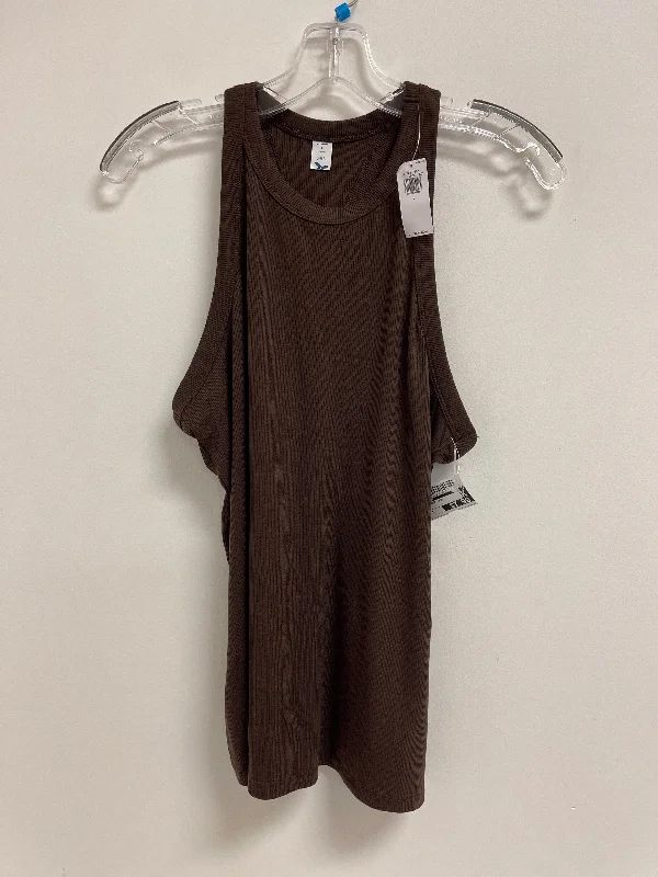 Top Sleeveless By Old Navy In Brown, Size: L