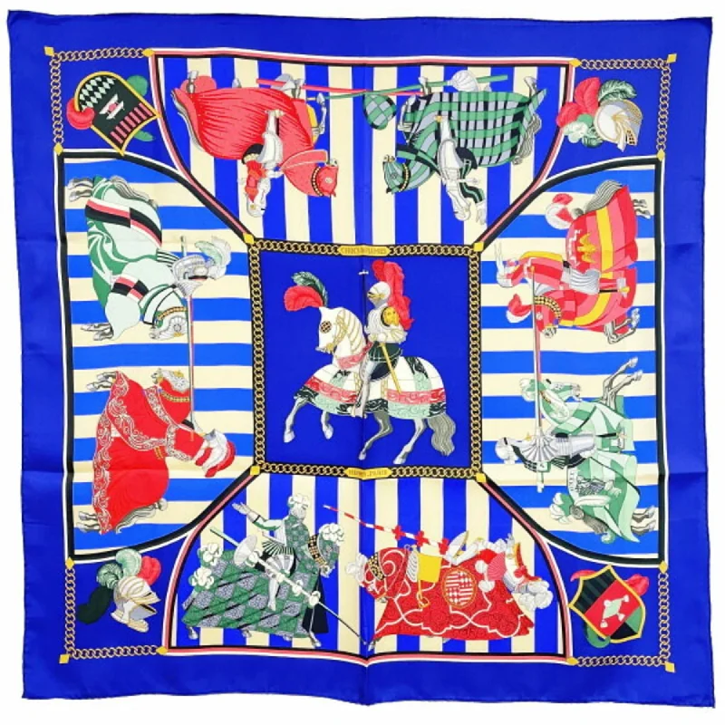 Hermes blue  Silk Scarf (Pre-Owned)