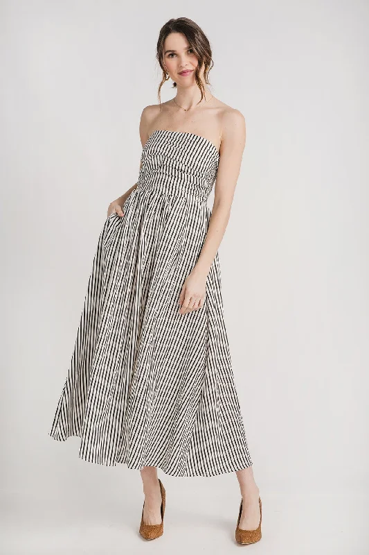 By Together Striped Strapless Dress