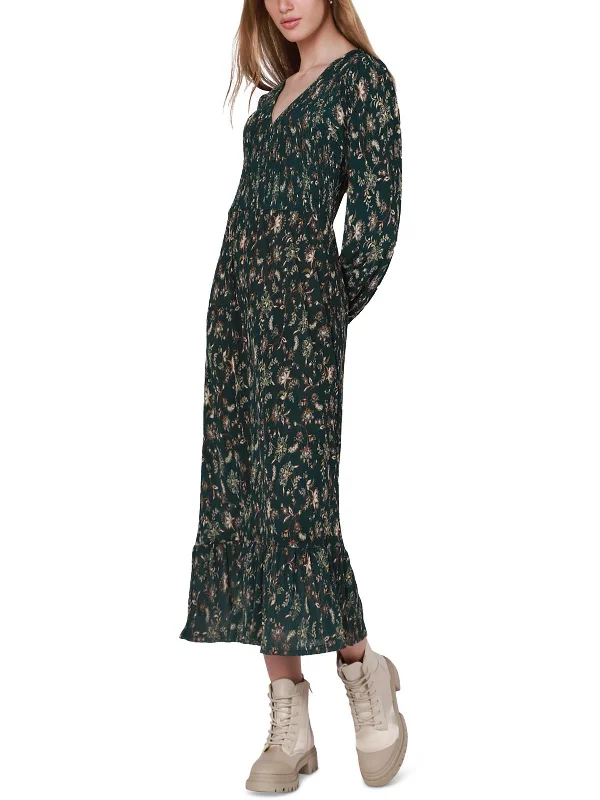 Womens Printed Long Maxi Dress