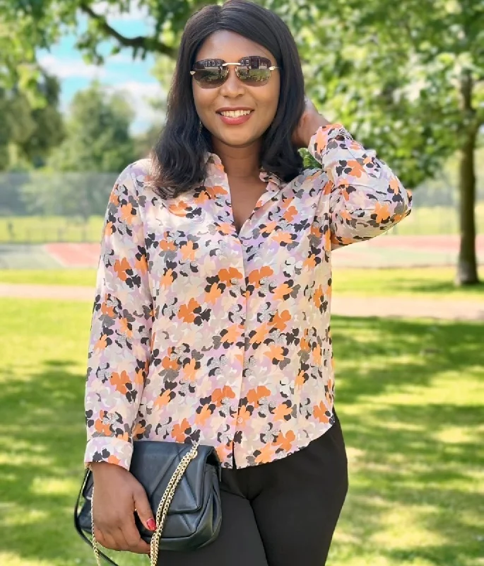 Lilac Vintage Print Shirt