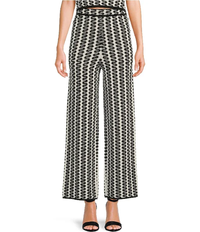 Tahiti Knit Pant In Black/white