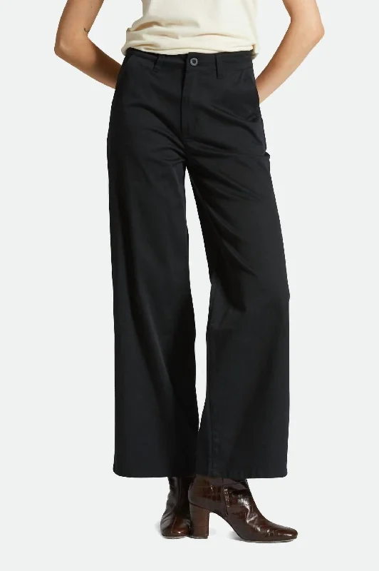 Victory Wide Leg Trouser In Black