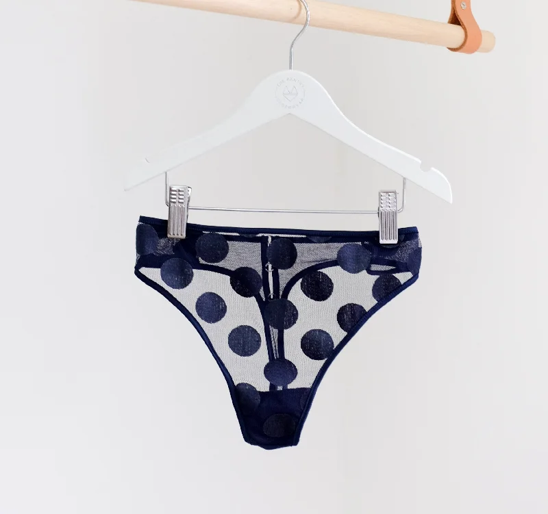 Spot detail thong [Midnight]