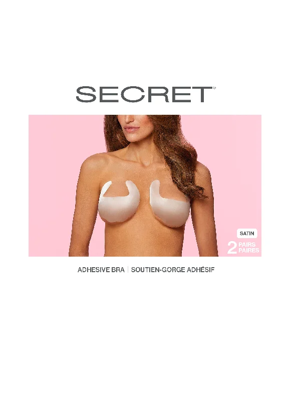 SECRET® Adhesive Satin Bra - 2 Pairs