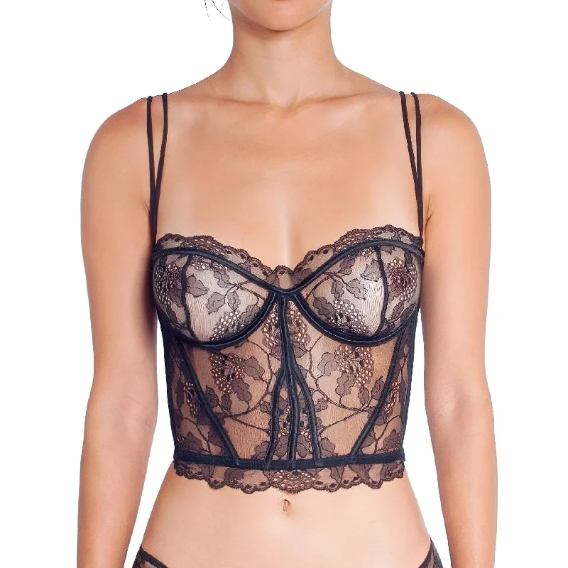 VALERY BLACK LACE BUSTIER